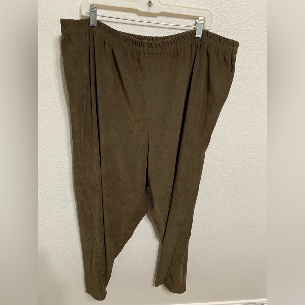 R&R casual pants, size 22, brown